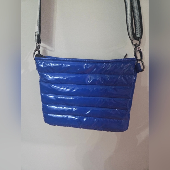 THINK ROYLN Quilted Crossbody Bag in Vibrant Blue - Picture 4 of 8